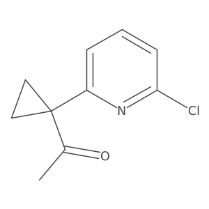 1-[1-(6-Chloropyridin-2-yl)cyclopropyl]ethan-1-one Structure
