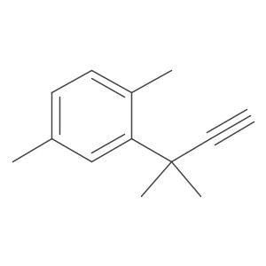 1,4-Dimethyl-2-(2-methylbut-3-yn-2-yl)benzene结构式