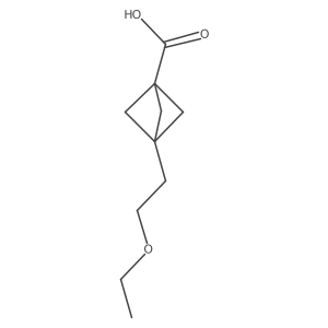 3-(2-Ethoxyethyl)bicyclo[1.1.1]pentane-1-carboxylic acid Structure
