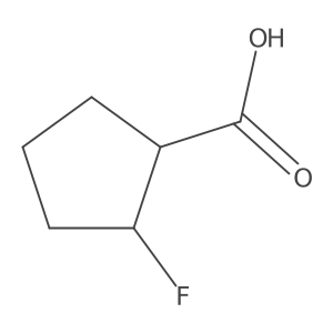 (1S,2R)-2-fluorocyclopentanecarboxylic acid Structure