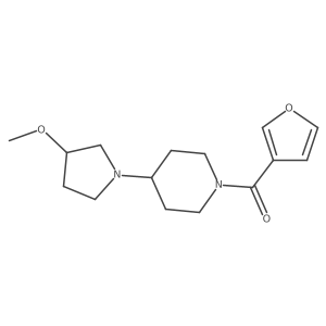 1-(Furan-3-carbonyl)-4-(3-methoxypyrrolidin-1-yl)piperidine Structure