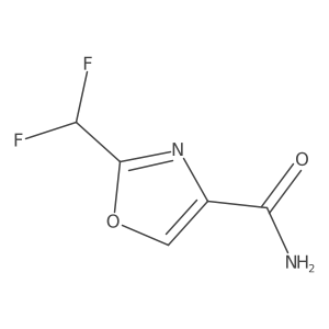 2-(Difluoromethyl)-1,3-oxazole-4-carboxamide Structure