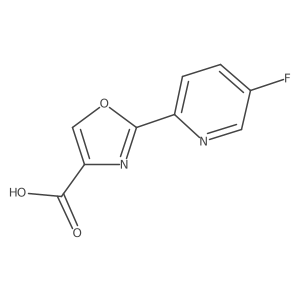 2-(5-Fluoropyridin-2-yl)-1,3-oxazole-4-carboxylic acid结构式