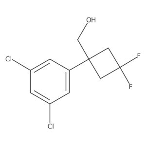 [1-(3,5-Dichlorophenyl)-3,3-difluorocyclobutyl]methanol结构式