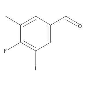 4-Fluoro-3-iodo-5-methylbenzaldehyde结构式