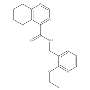 N-[(2-Ethoxypyridin-3-yl)methyl]-5,6,7,8-tetrahydroquinazoline-4-carboxamide结构式