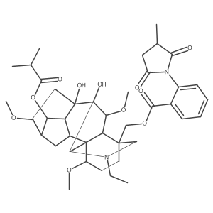 14-Deacetyl-14-isobutyrylnudicauline Structure