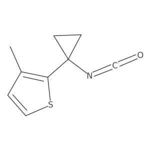 2-(1-Isocyanatocyclopropyl)-3-methylthiophene结构式