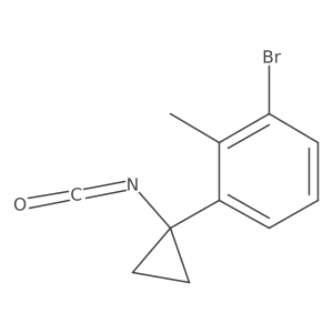 1-Bromo-3-(1-isocyanatocyclopropyl)-2-methylbenzene Structure
