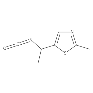 5-(1-Isocyanatoethyl)-2-methyl-1,3-thiazole结构式