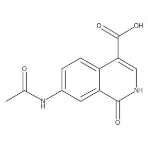 7-Acetamido-1-oxo-1,2-dihydroisoquinoline-4-carboxylic acid Structure