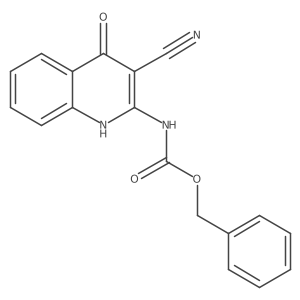 benzyl N-(3-cyano-4-hydroxyquinolin-2-yl)carbamate结构式