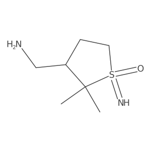 3-(Aminomethyl)-1-imino-2,2-dimethyl-1lambda6-thiolan-1-one结构式