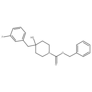 Benzyl 4-[(3-fluorophenyl)methyl]-4-hydroxypiperidine-1-carboxylate Structure