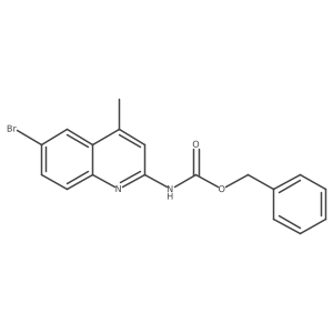 benzyl N-(6-bromo-4-methylquinolin-2-yl)carbamate Structure