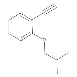 1-Ethynyl-2-isobutoxy-3-methylbenzene结构式