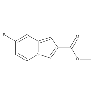 Methyl 7-fluoroindolizine-2-carboxylate结构式