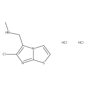 ({6-Chloroimidazo[2,1-b][1,3]thiazol-5-yl}methyl)(methyl)amine dihydrochloride Structure
