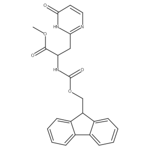 methyl 2-({[(9H-fluoren-9-yl)methoxy]carbonyl}amino)-3-(4-hydroxypyrimidin-2-yl)propanoate Structure