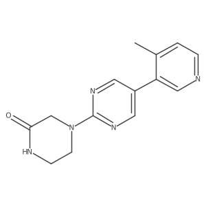4-[5-(4-Methylpyridin-3-yl)pyrimidin-2-yl]piperazin-2-one Structure