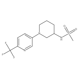 N-{1-[6-(trifluoromethyl)pyridin-3-yl]piperidin-3-yl}methanesulfonamide结构式