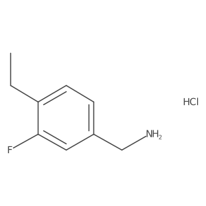 (4-Ethyl-3-fluorophenyl)methanamine hydrochloride Structure