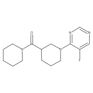 5-Fluoro-4-[3-(piperidine-1-carbonyl)piperidin-1-yl]pyrimidine结构式