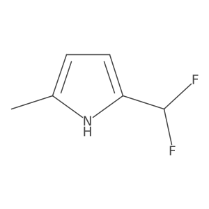 2-(difluoromethyl)-5-methyl-1H-pyrrole结构式