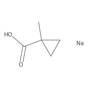 1-Methylcyclopropanecarboxylic acid;sodium salt结构式