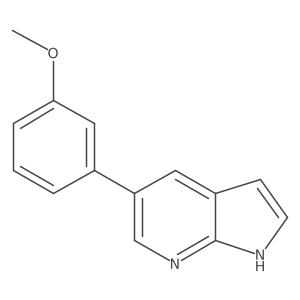 5-(3-Methoxyphenyl)-1h-pyrrolo[2,3-b]pyridine结构式