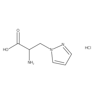 (R)-2-Amino-3-(1H-pyrazol-1-yl)propanoicacidhydrochloride Structure