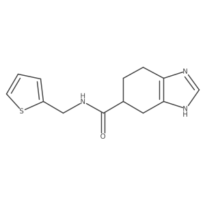N-[(thiophen-2-yl)methyl]-4,5,6,7-tetrahydro-1H-1,3-benzodiazole-5-carboxamide结构式