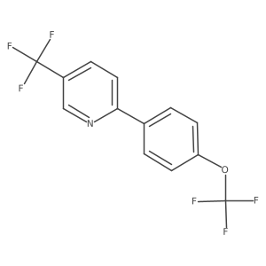 2-(4-(Trifluoromethoxy)phenyl)-5-(trifluoromethyl)pyridine Structure