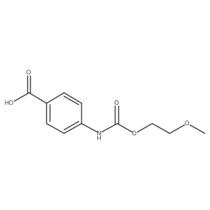 4-(2-Methoxyethoxycarbonylamino)benzoic acid Structure