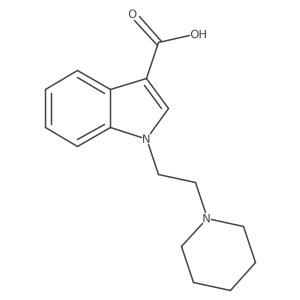 1-[2-(1-Piperidinyl)ethyl]-1H-indole-3-carboxylic acid结构式