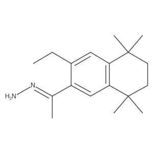 (1E)-[1-(3-ethyl-5,5,8,8-tetramethyl-5,6,7,8-tetrahydronaphthalen-2-yl)ethylidene]hydrazine结构式