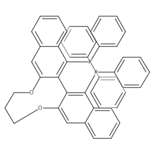 (17aR)-16,17-Bis(diphenylphosphino)-8,9-dihydro-7H-dinaphtho[2,3-f:2',3'-h][1,5]dioxonine Structure
