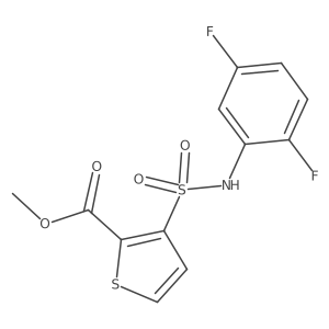 Methyl 3-[(2,5-difluorophenyl)sulfamoyl]thiophene-2-carboxylate Structure