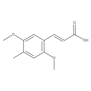 2-Propenoic acid, 3-(2,5-dimethoxy-4-methylphenyl)-, (E)- Structure