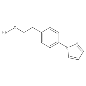 O-{2-[4-(1H-pyrazol-1-yl)phenyl]ethyl}hydroxylamine结构式