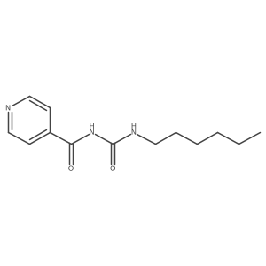 N-(Hexylcarbamoyl)-4-pyridinecarboxamide Structure