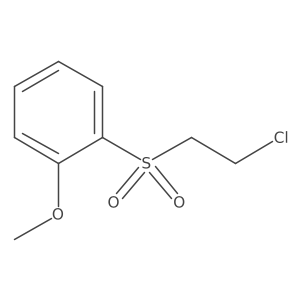 1-((2-Chloroethyl)sulfonyl)-2-methoxybenzene结构式