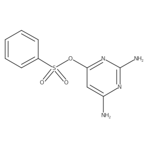 4-Pyrimidinol, 2,6-diamino-, 4-benzenesulfonate Structure