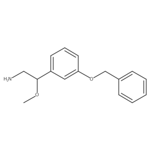2-[3-(Benzyloxy)phenyl]-2-methoxyethan-1-amine Structure