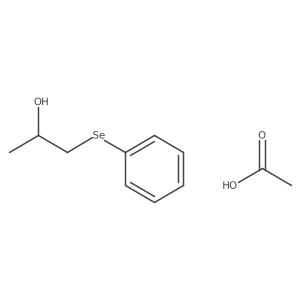 acetic acid;(2R)-1-phenylselanylpropan-2-ol Structure