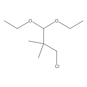 1-Chloro-2,2-dimethyl-3,3-diethoxy-propane结构式