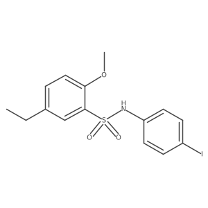 [(5-Ethyl-2-methoxyphenyl)sulfonyl](4-iodophenyl)amine Structure