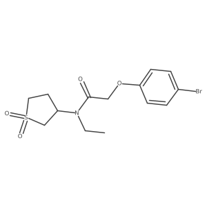 2-(4-bromophenoxy)-N-(1,1-dioxo-1lambda6-thiolan-3-yl)-N-ethylacetamide结构式