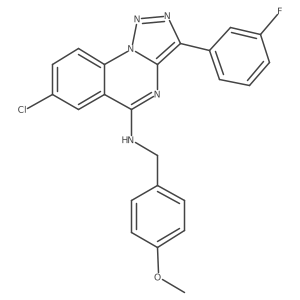 7-chloro-3-(3-fluorophenyl)-N-(4-methoxybenzyl)[1,2,3]triazolo[1,5-a]quinazolin-5-amine Structure