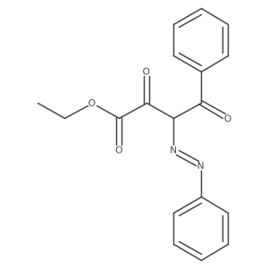 Ethyl 2,4-dioxo-4-phenyl-3-phenyldiazenylbutanoate结构式